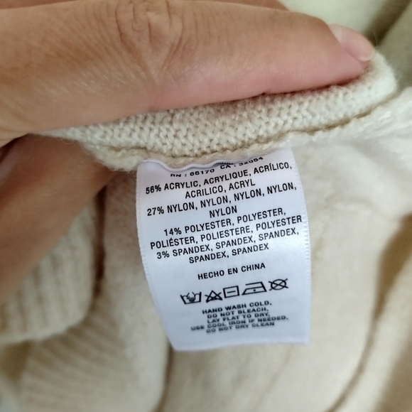 By Anthropologie open front long front pockets cardigan sz M - Picture 6 of 7